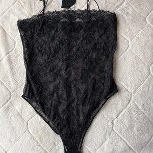 ZARA Black Lace Bodysuit NEW!!! 100% cotton